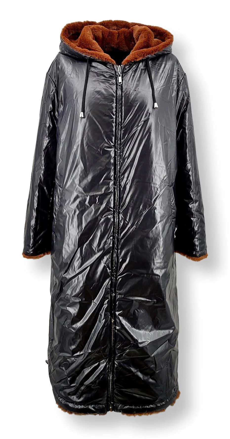 Alba, 110 cm. - Hood - 100% faux pels - kvinder - brun - Image 3