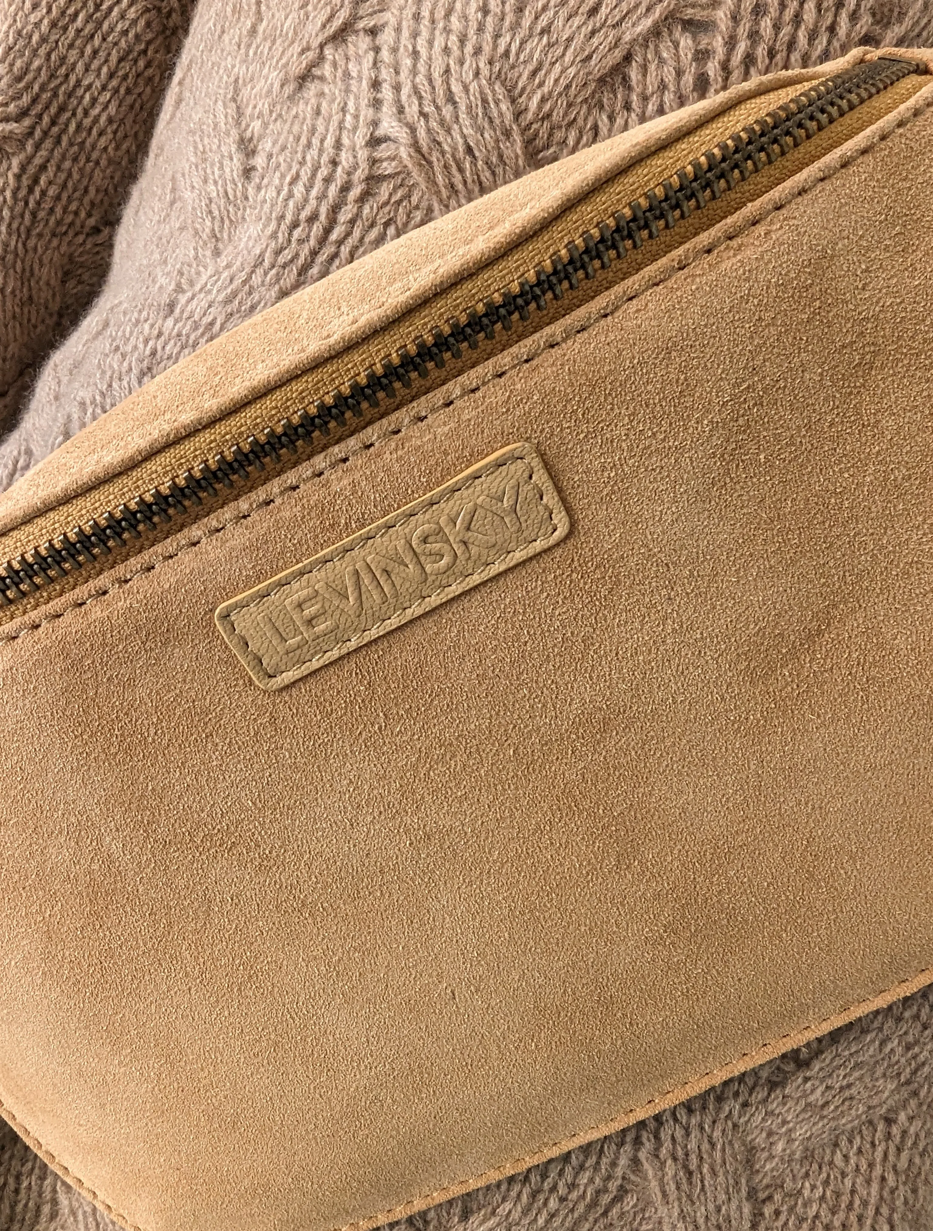 Bælte Taske 14854 - Ruskind - Tilbehør - Karamel - Image 3