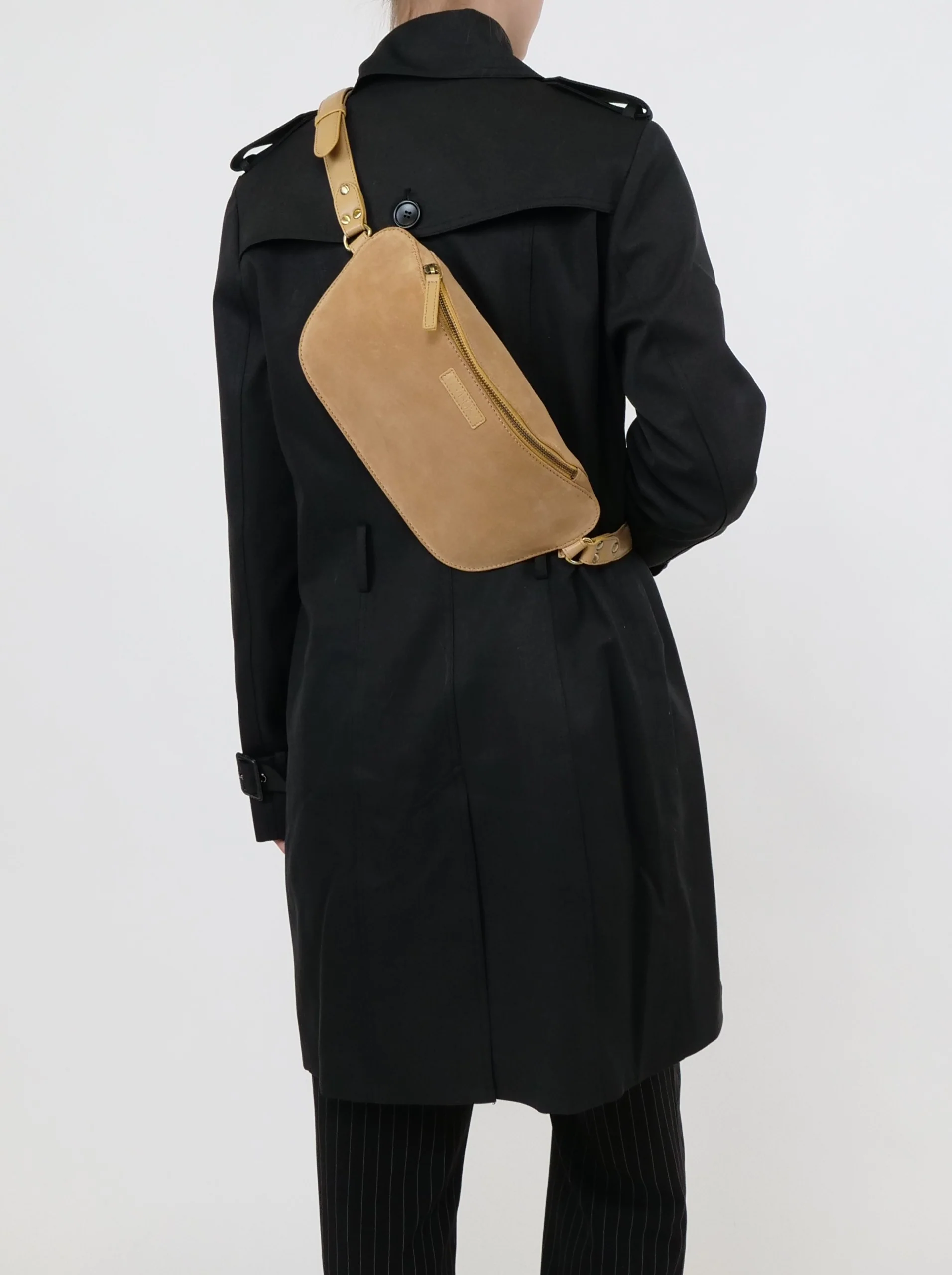 Bælte Taske 14854 - Ruskind - Tilbehør - Karamel - Image 5