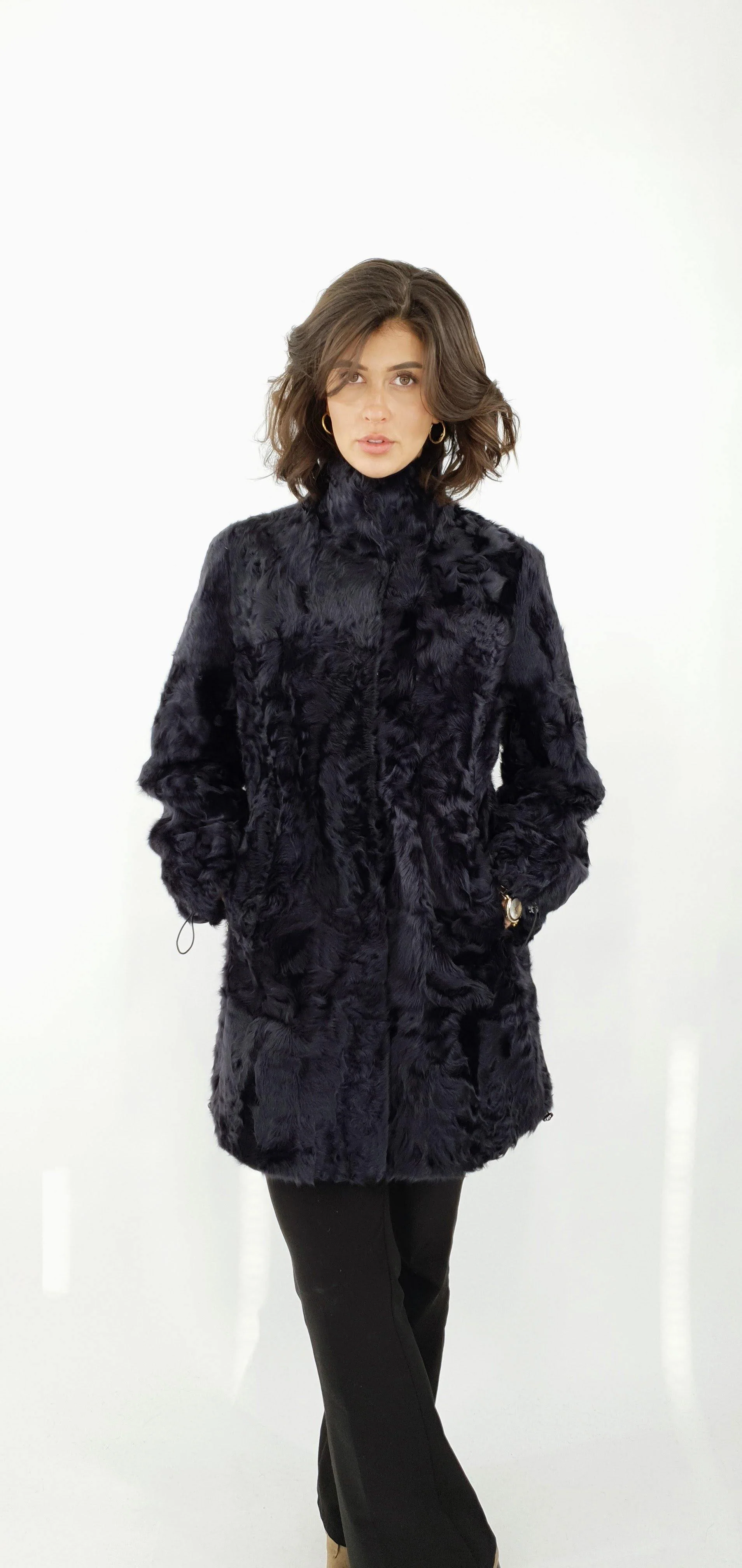 Deauville 85 cm. - Silke lam - Kvinde - Mørke grå - Image 5