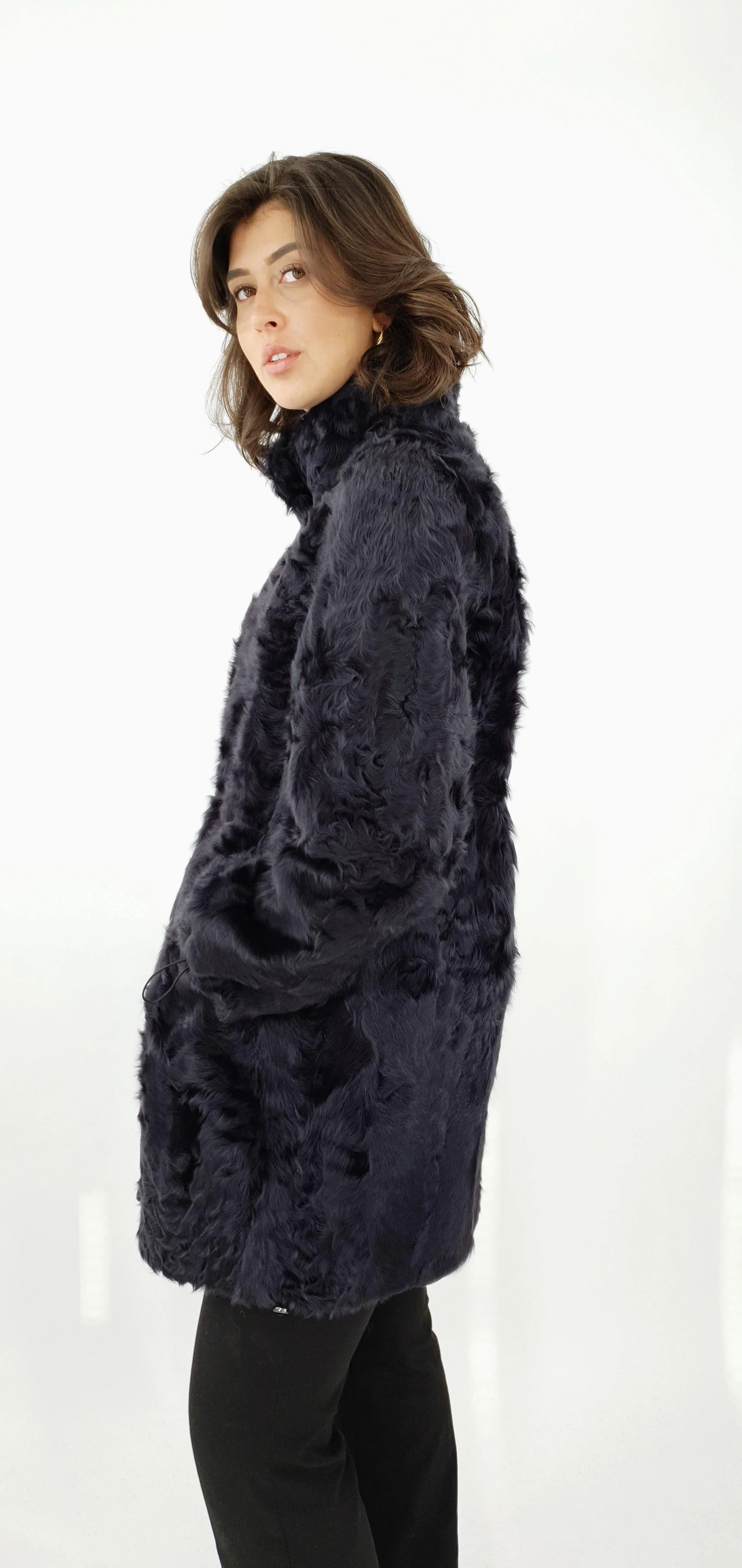 Deauville 85 cm. - Silke lam - Kvinde - Mørke grå - Image 6