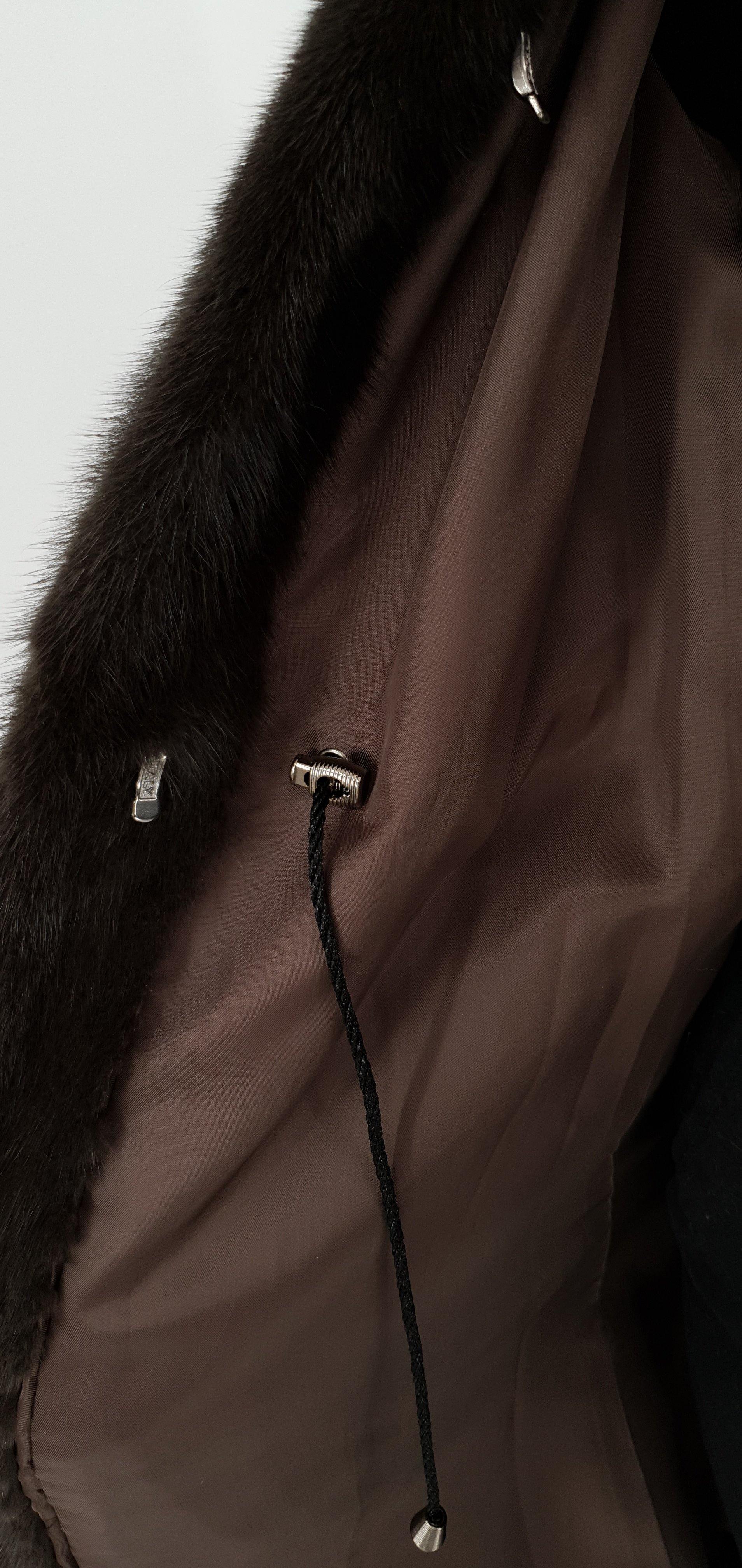 Mink vest model Denise 92 cm. - Kvinde - Chocolate - Image 10