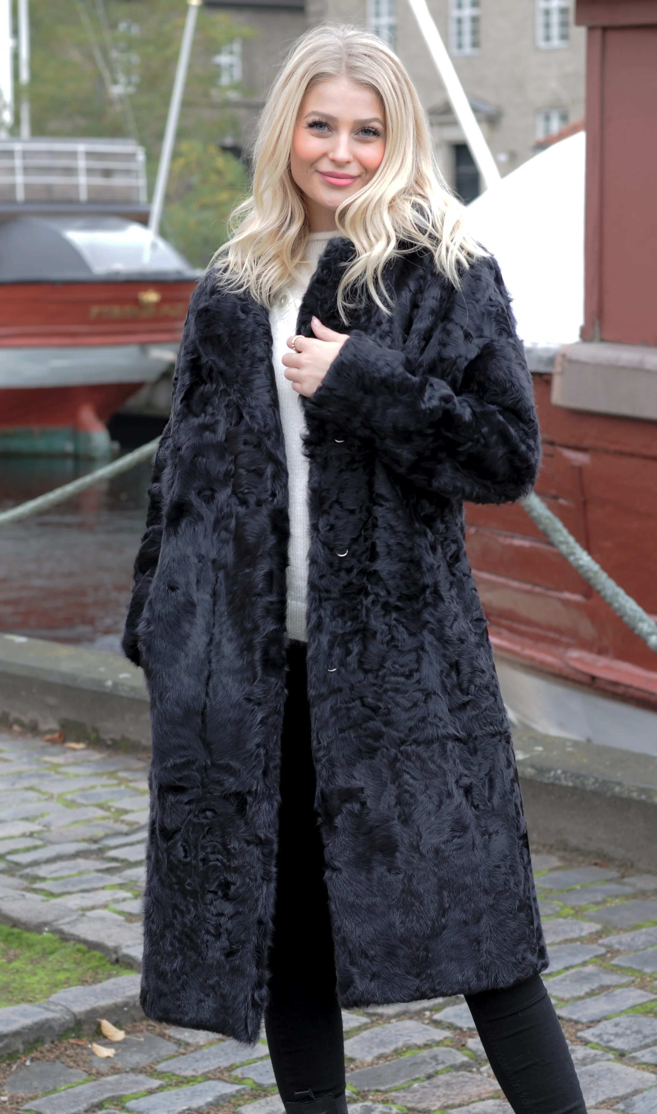 Dieppe - silke lam jakke - kvinder - adskilt grå - Image 3