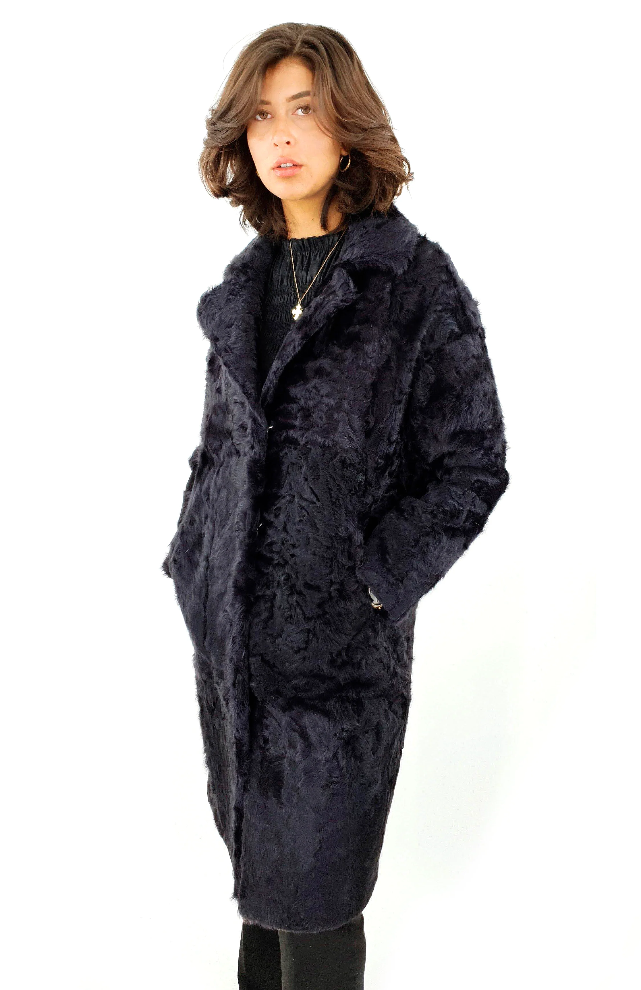 Dieppe - silke lam jakke - kvinder - adskilt grå - Image 6