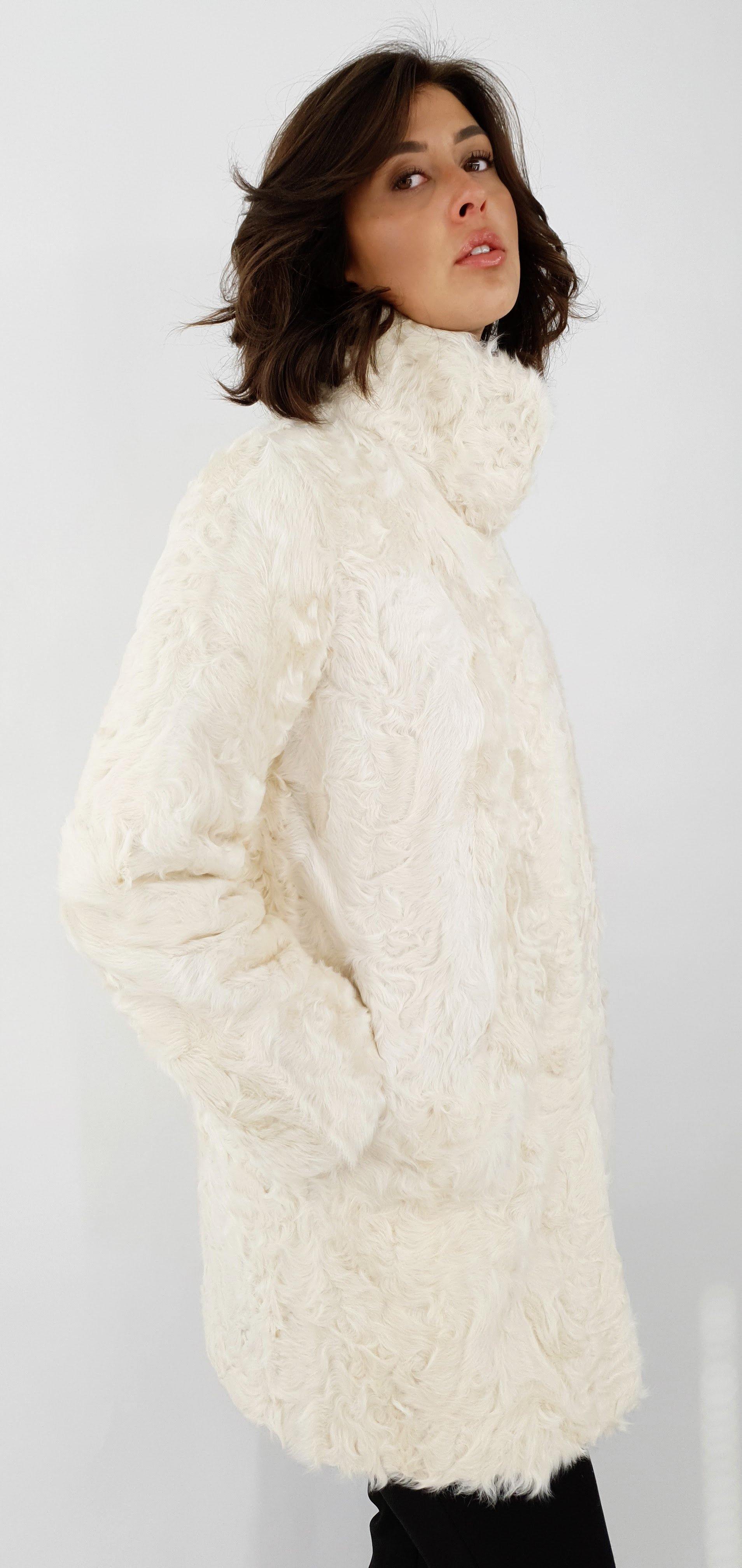 Domme 85 cm. - Silke lam - Kvinde - Pearl beige - Image 4