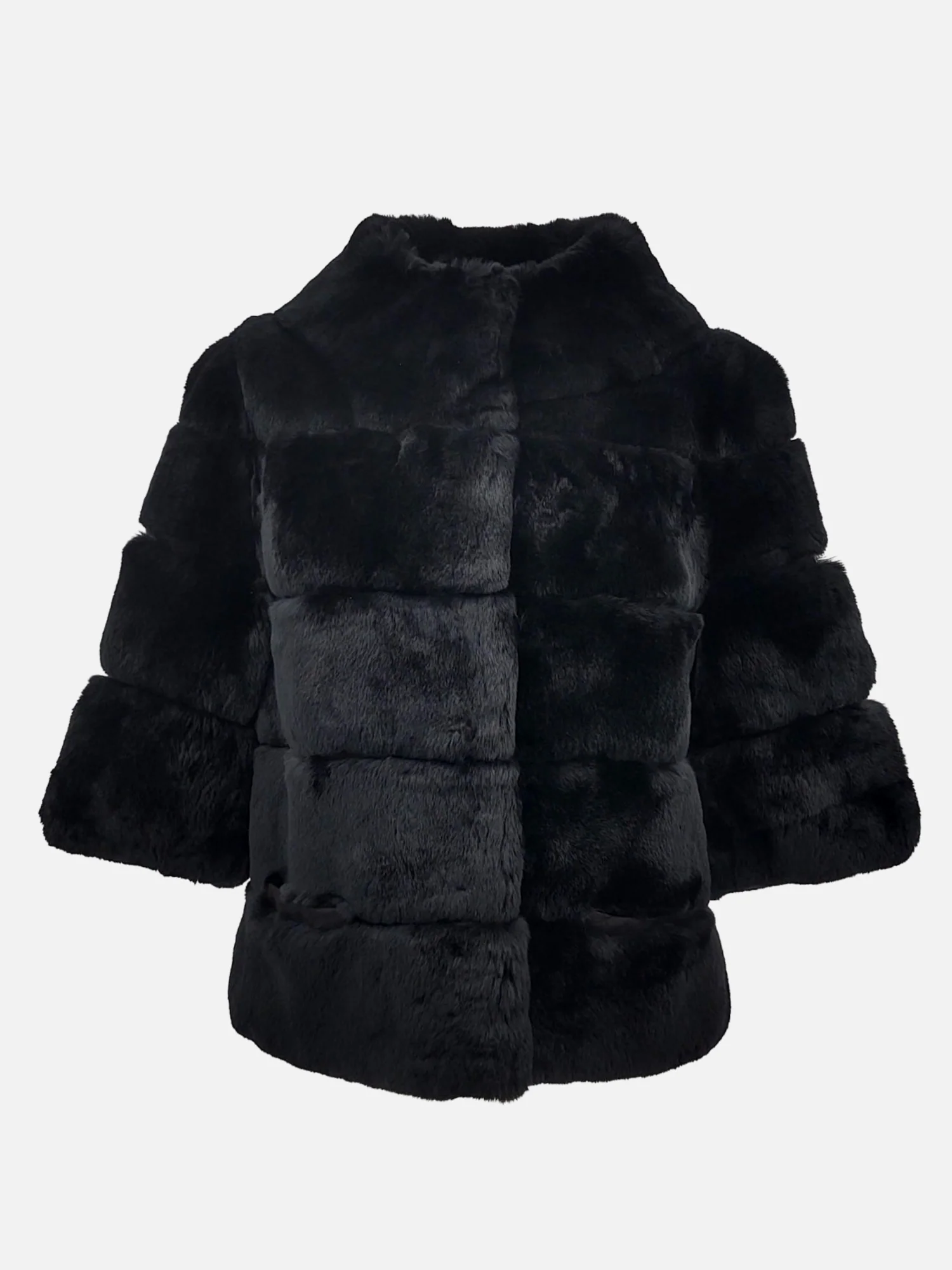 Rexkanin pels, 55 cm. - Dame - Sort - Image 10