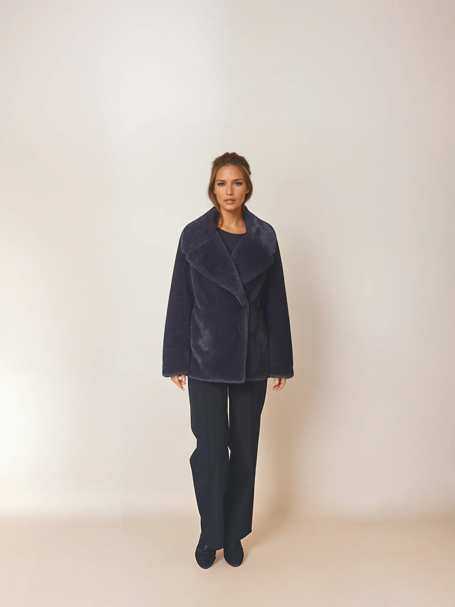 Jordana, 70 cm. - 100 % imiteret pels - Kvinder - Lilla - Image 3