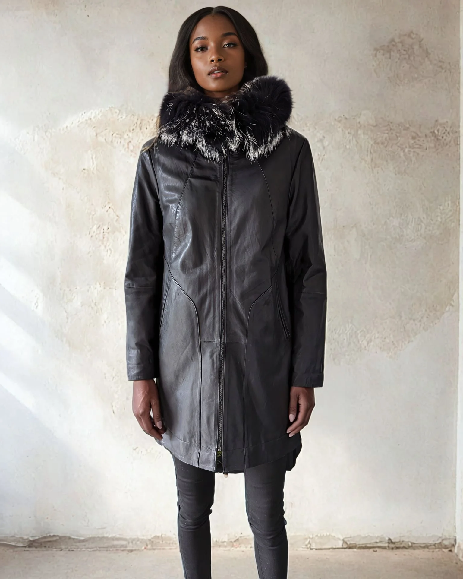 New Sofia - Dame - Læderjakke - Black - Image 9