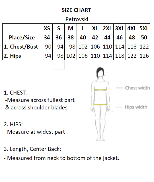 Petrovski, 60 cm. - Rex-kanin jakke - Dame - Sort - Image 3