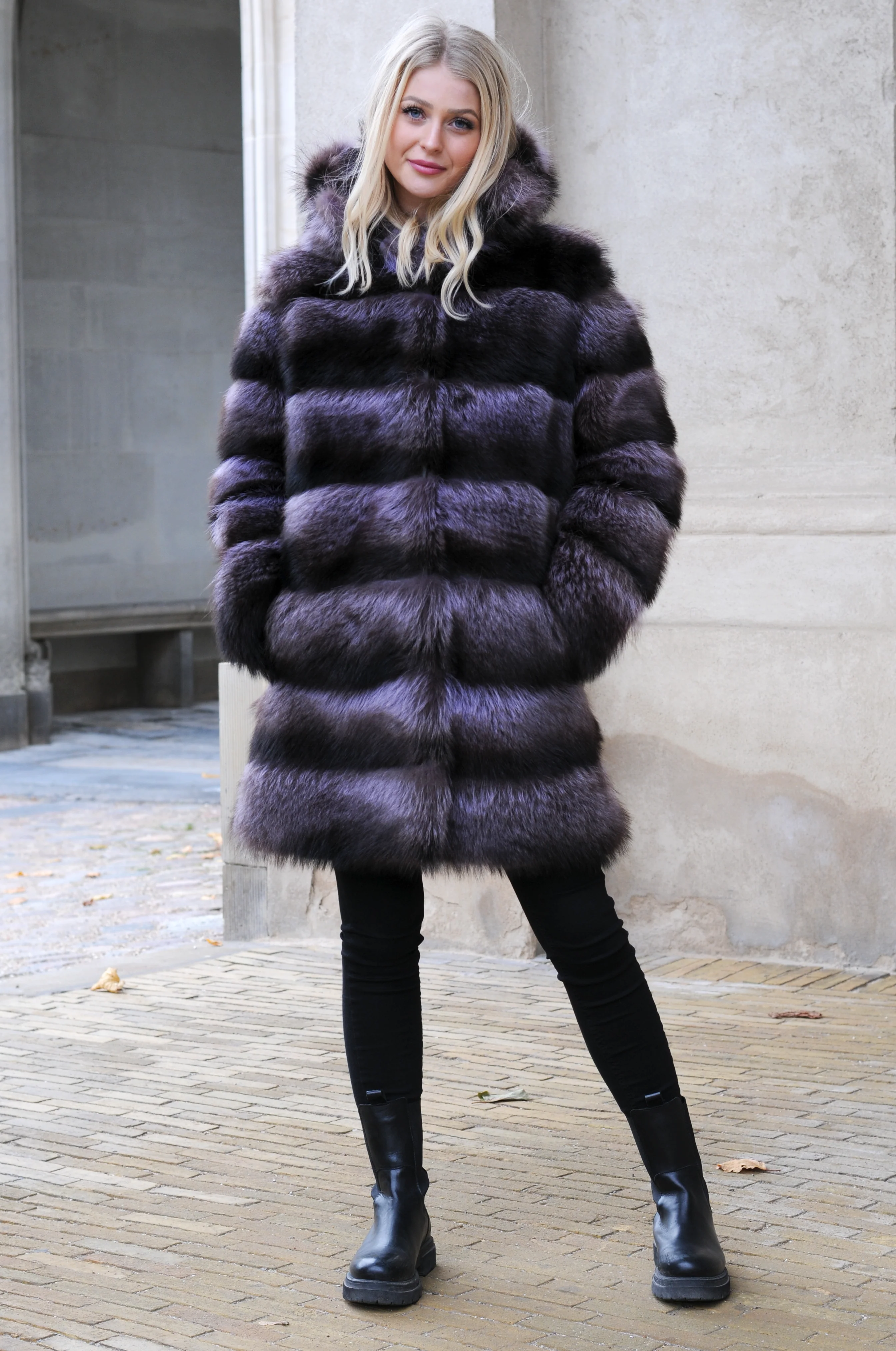 Petrovski, 85 cm - Hætte - Vaskebjørn - Kvinder - Image 4